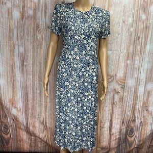 Positive Attitude‎ Vintage 90’s Floral Midi Dress